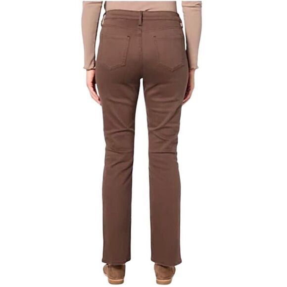 NYDJ- “Billie Mini Bootcut” High Rise Jeans in Coffee Bean Brown- Size 12 - Picture 2 of 16
